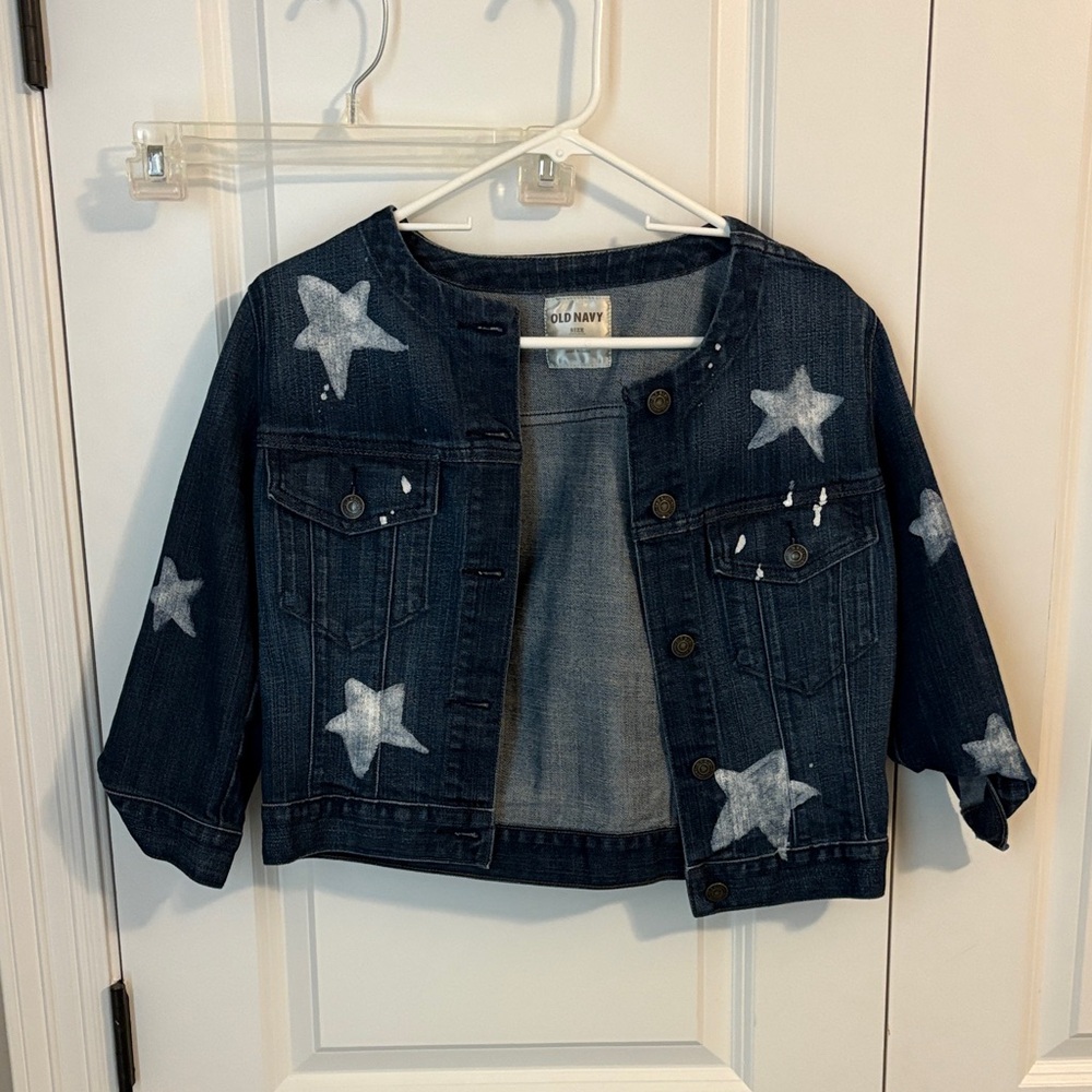 Old Navy Starry Denim Jacket - Dark Blue